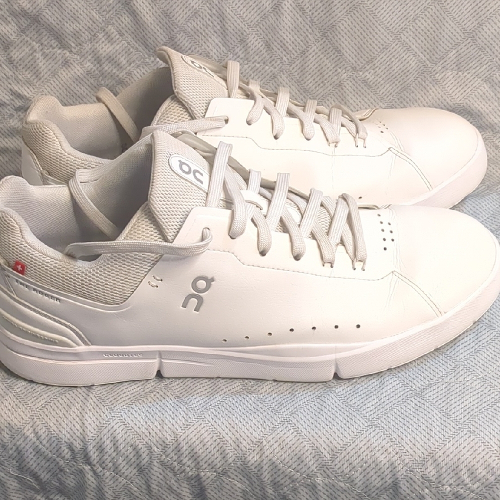 On Running Men's White and Gray Sneakers